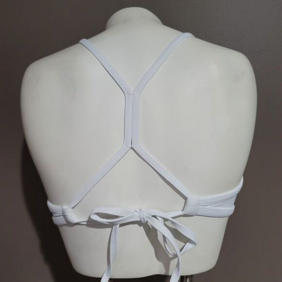 Xhilaration White Mesh Bralette Bikini Top - Picture 3 of 8